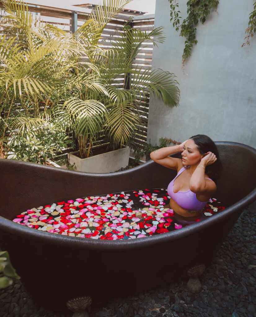 ritual spa thermal bath flower bath tulum mexico